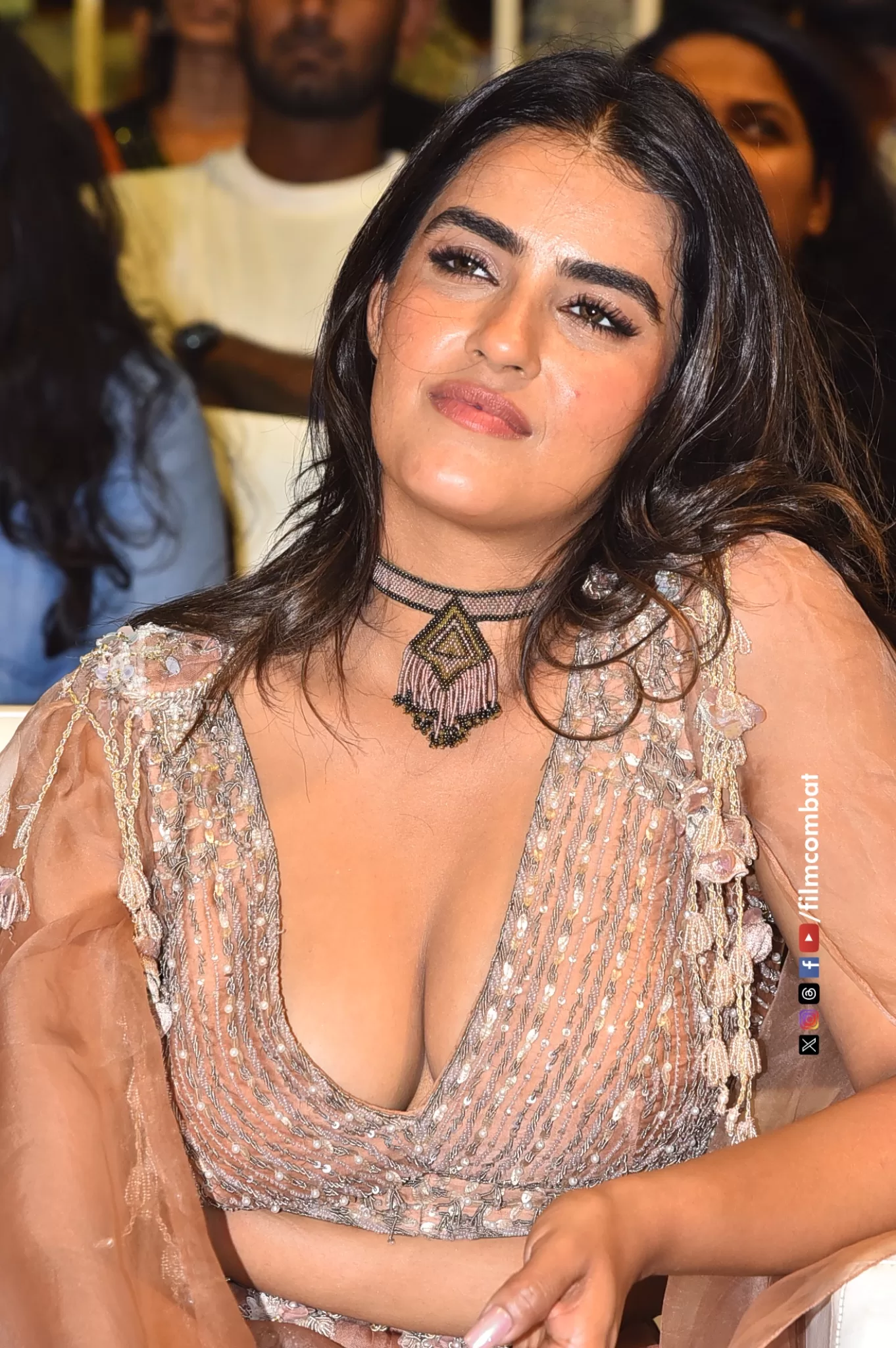 Kavya Thapar Dazzling Stills at Double Ismart Movie Trailer Launch Event